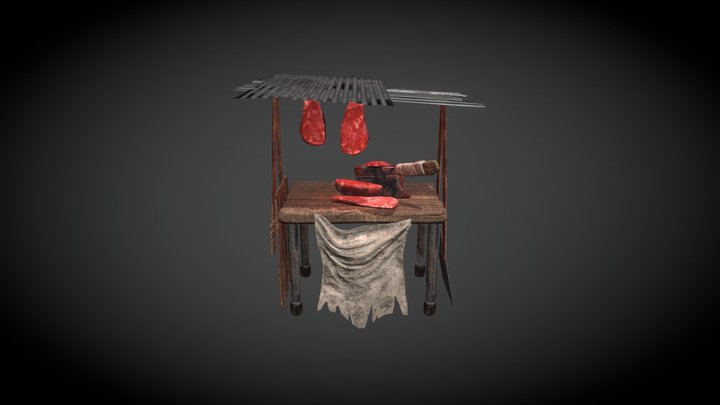 Apocalypse_Butcher_Stand 3D Model