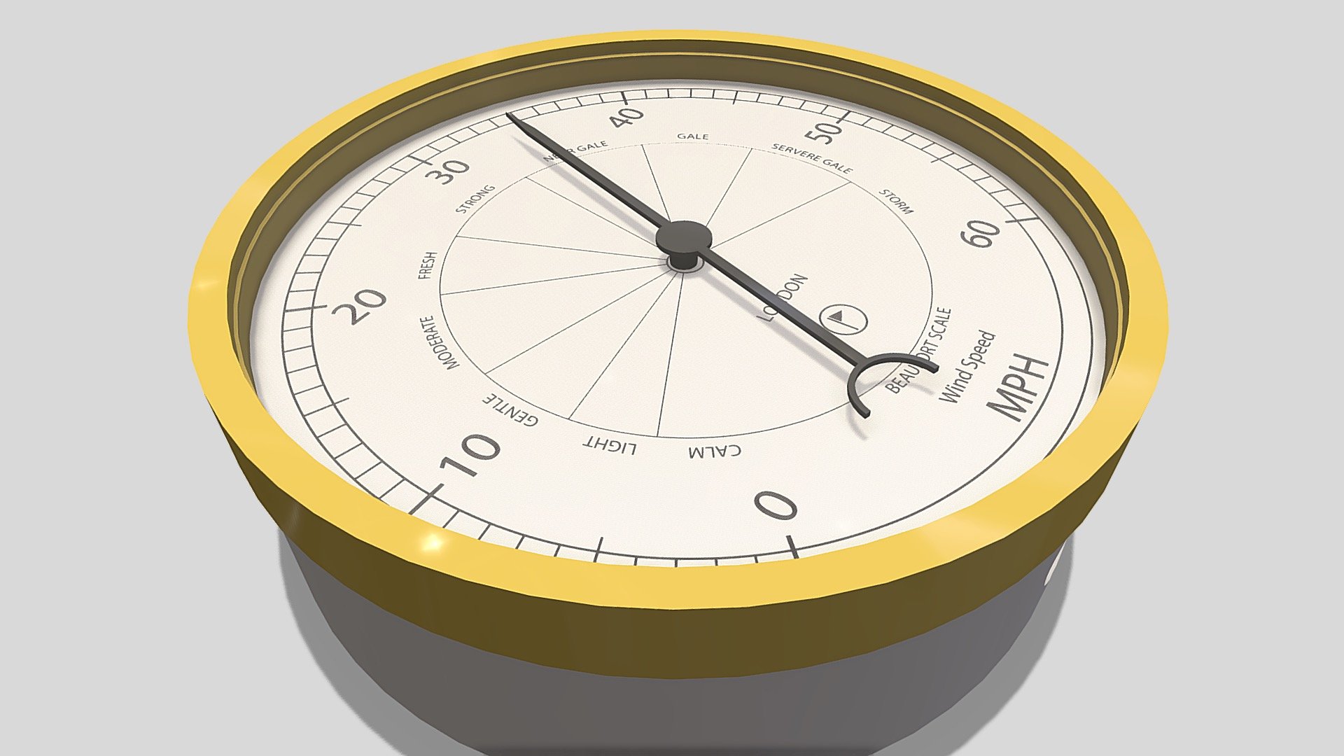 Wind Gauge/Dial - 3D model by digitalurban [d2f56be] - Sketchfab