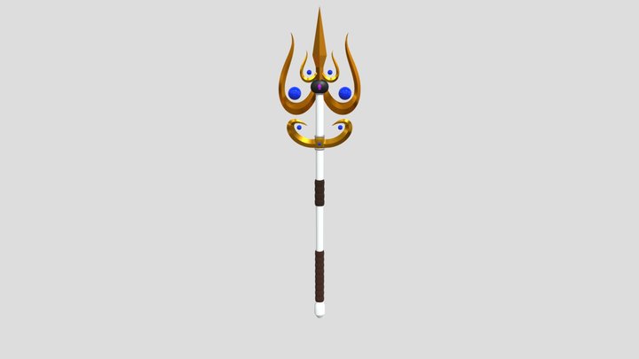 Chora's Trident (made By Myself) 3D Model