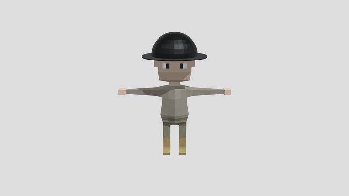 soldier ww1 Great Britain 3D Model