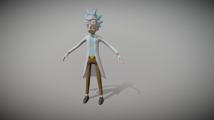 Rick Sanchez - Ready for UE4 Rigged 3D Model