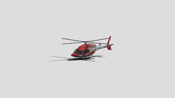 Bell 206 JetRanger 3D Model