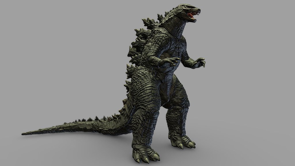 Godzilla 2019 Figurine 3D Scan