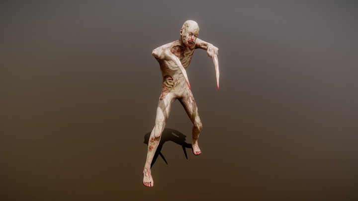 zombie monster slasher necromorph 3D Model