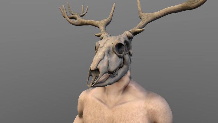 Deer Centaur 3D Model
