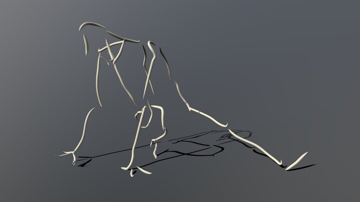 Seba breakdance stances 01 3D Model