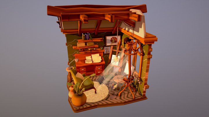 DAE Crib - Grandpa discovering his old passion 3D Model