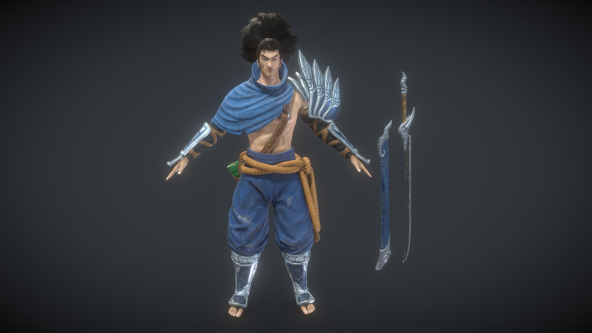 League Of Legendsthe Unforgiven Yasuo Buy Royalty Free D Model By Qq