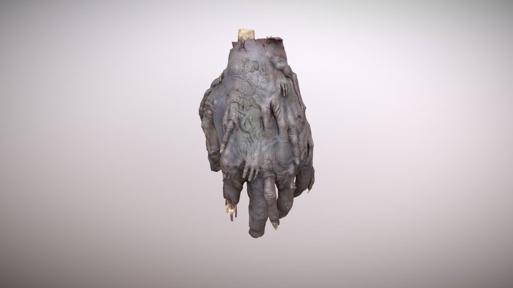 The Left Hand of the Philosopher - Body Horror 3D Model