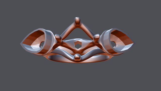 Xavier Ring Re- Do 2 Bezel Casting Proper 2 3D Model