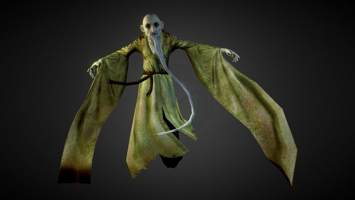 Old Wizard 3D Model