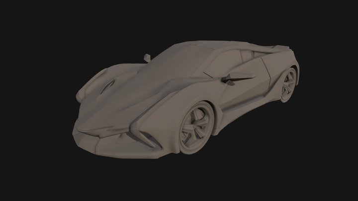 Lamborghini Concept Car 3D Model