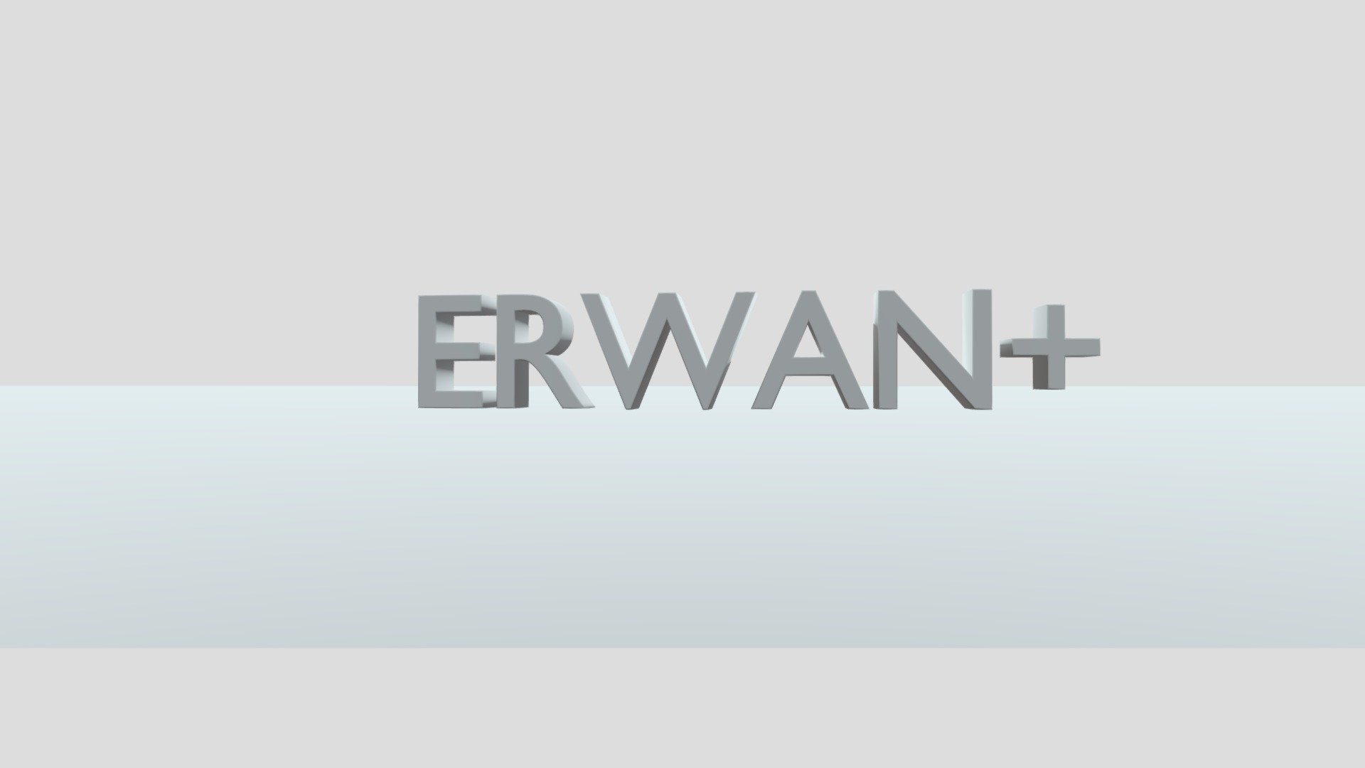 ERWAN+ Logo - Download Free 3D model by Erwan1_ER1 [d2fe18a] - Sketchfab