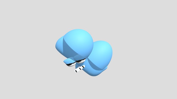 B albhabet lore 3D Model