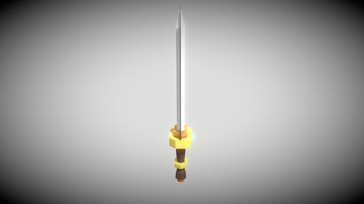 Lowpoly Basic Sword 3D Model