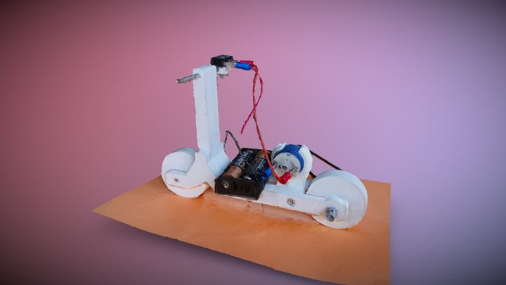 Moto - trottinette électrique 3D Model