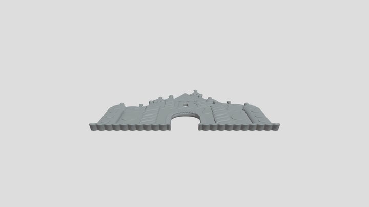 Castle Relief 3D Model