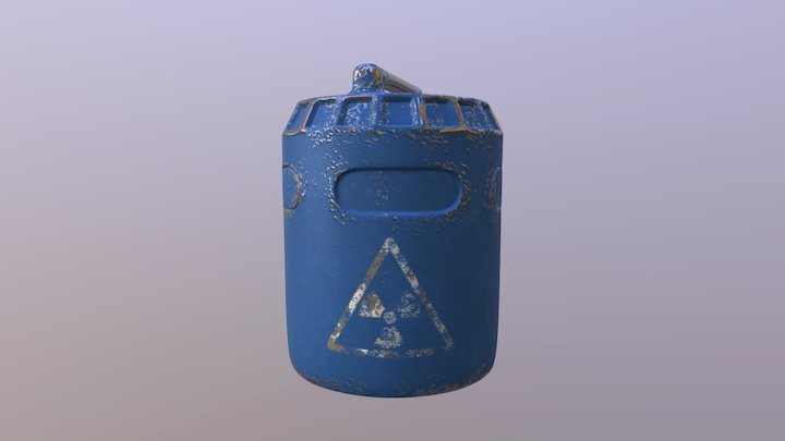 Radioactive container 3D Model