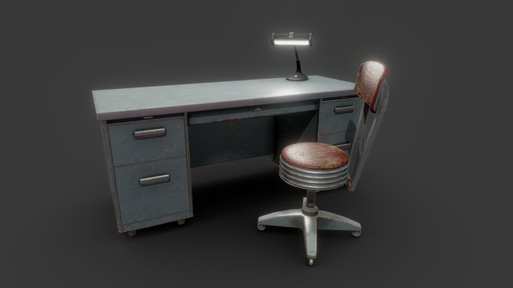 Rusty Desk [Bioshock] 3D Model