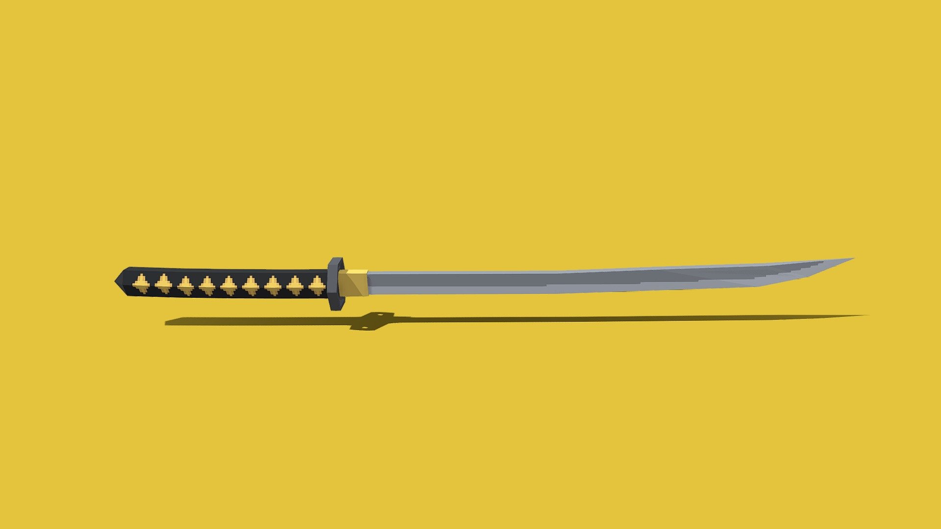 Low-Poly Katana - Download Free 3D model by KameoNi [d3026f3] - Sketchfab