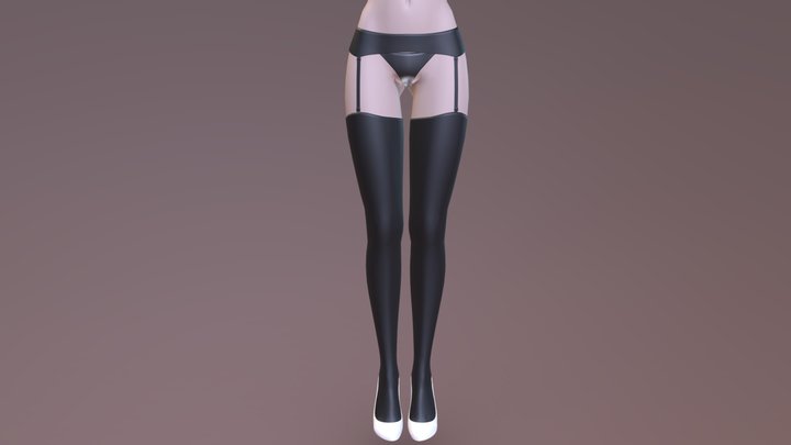 Tights Garter 3D Model