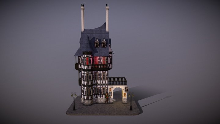 "Blue Goose" Hotel 3D Model