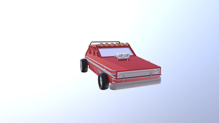 Modified Derby Car 3D Model