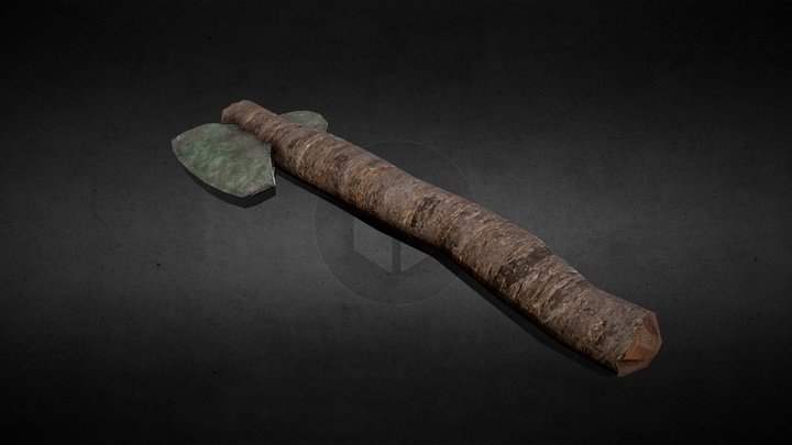 Primitive Axe 3D Model