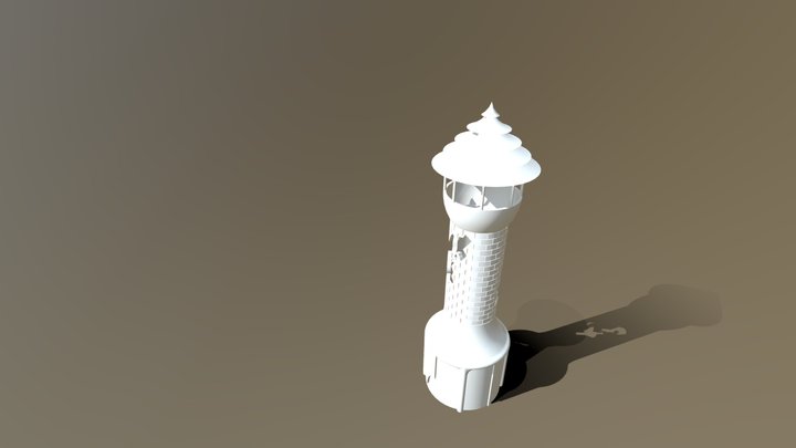 Tower In Ruins 3D Model