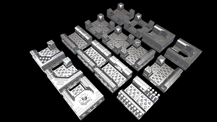 Access Corridor Display 3D Model