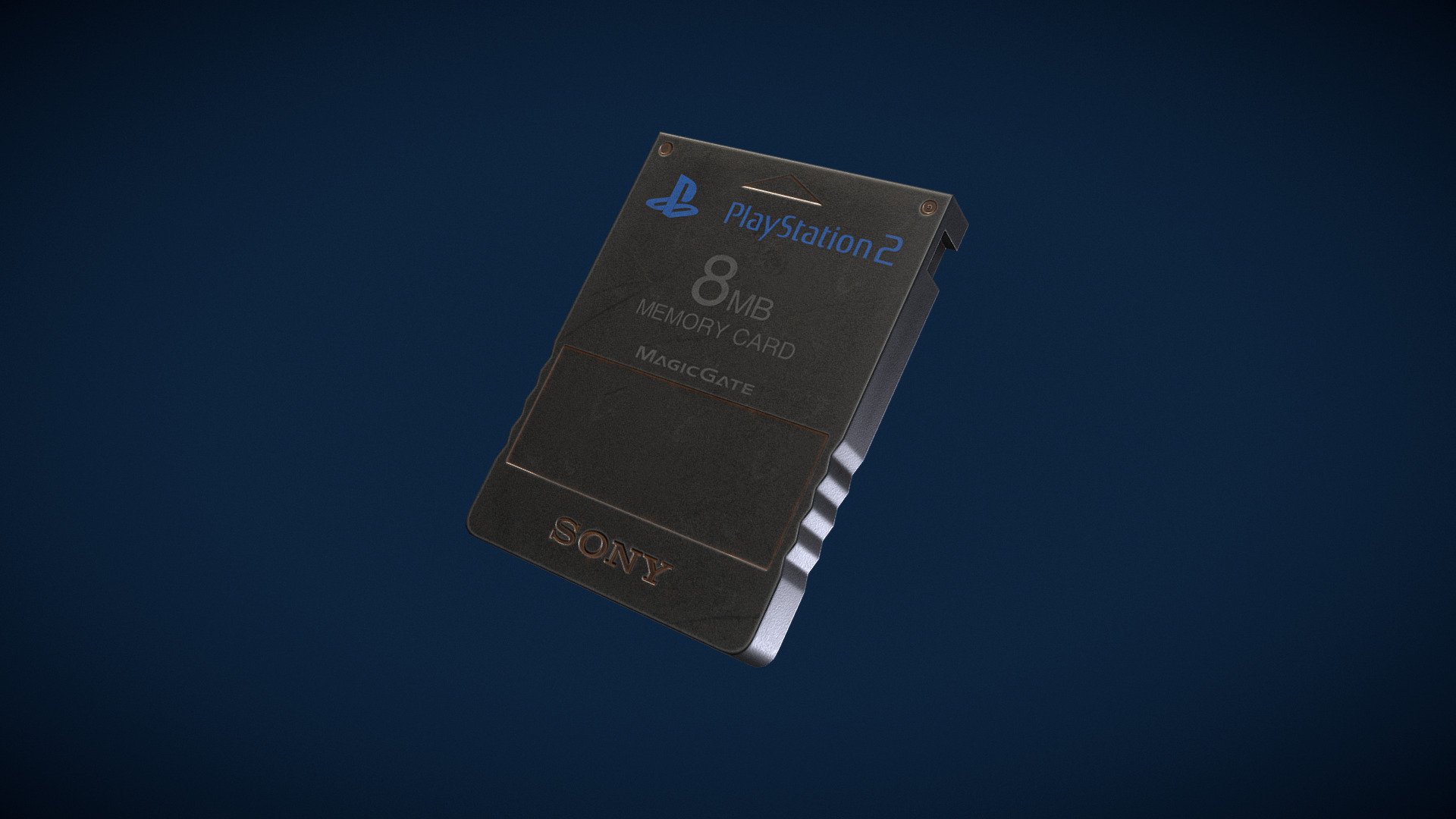 Memory Card Playstation 2 32MB SONY, 3D CAD Model Library