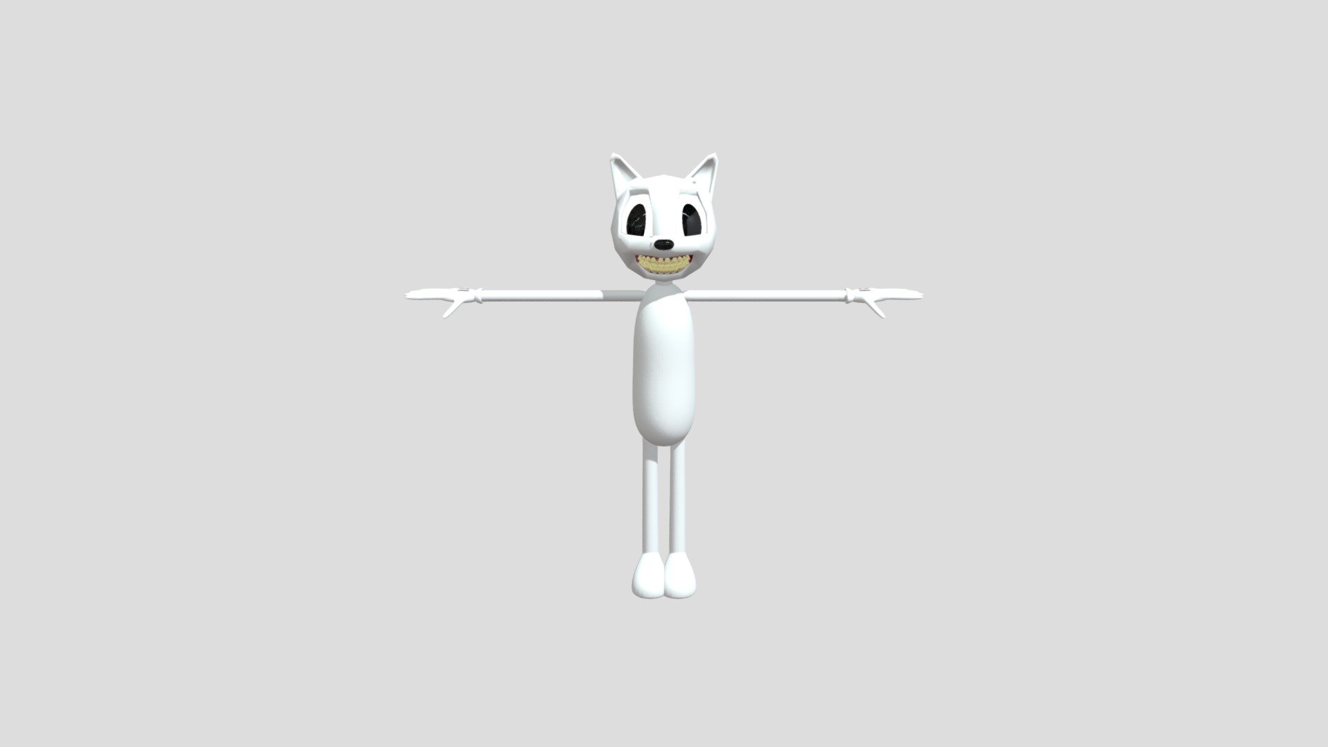 White Cartoon Cat