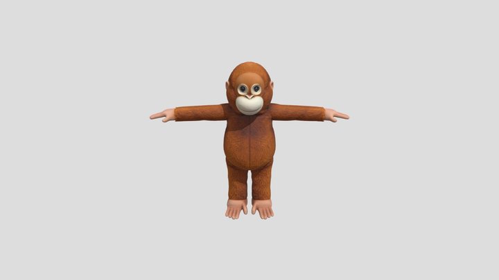 Orangutan Doll 3D Model