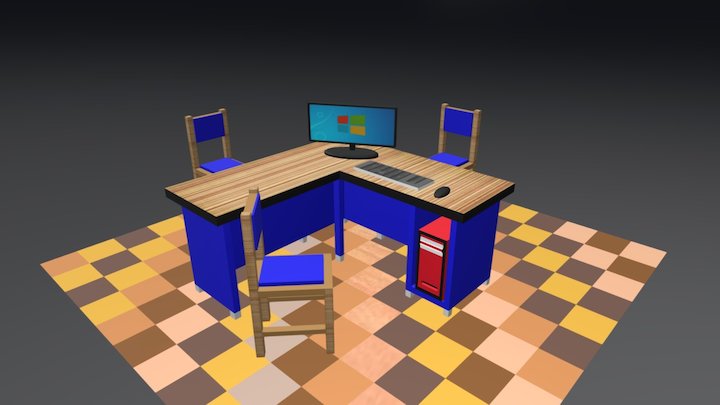 Mebeler Komputer Bambang Suratmo Santoso 3D Model
