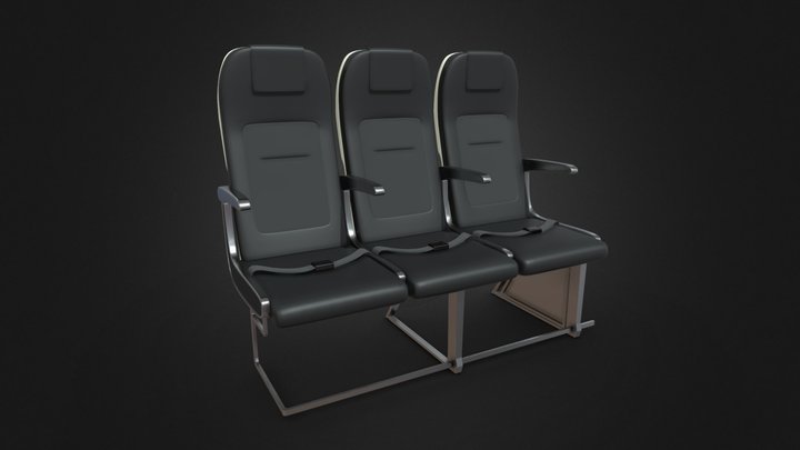 Airplane Seat 3D Model