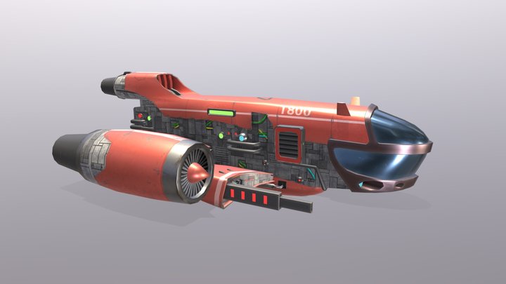 Spaceship 3D Model