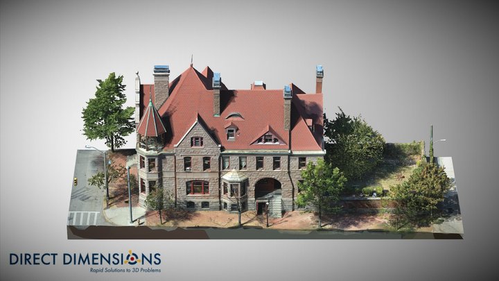 Hutzler Mansion in Baltimore 3D Model