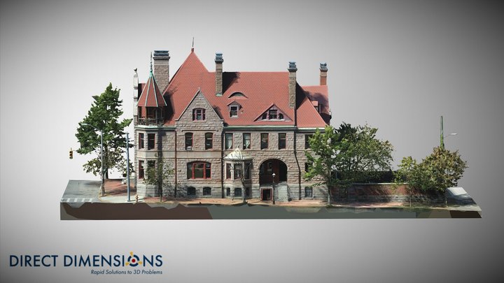 Hutzler Mansion in Baltimore 3D Model