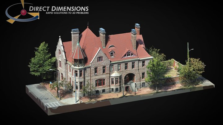 Hutzler Mansion in Baltimore Maryland 3D Model