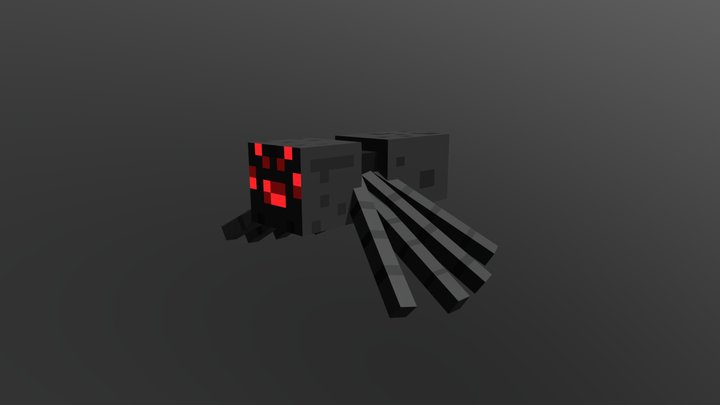 Minecraft Spider 3D Model