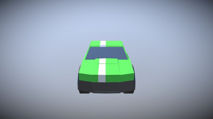 pickup truck w stripe 3D Model