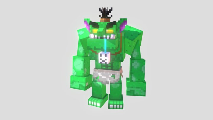 Hytale (Minecraft inspired) Full Trork 3D Model