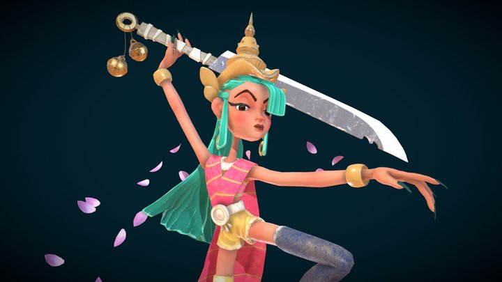 Thai Dancer 3D Model