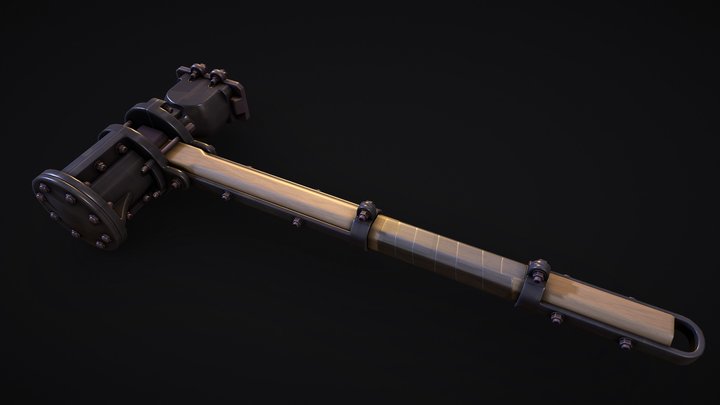 Industrial Hammer 3D Model