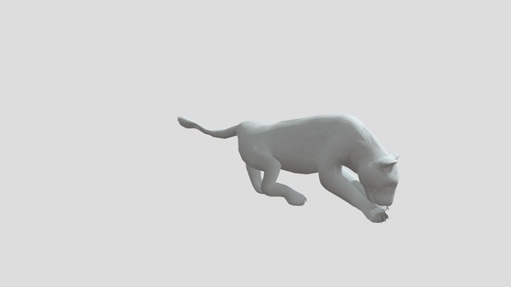 Lion Animated 3D Model