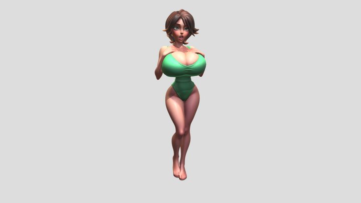 big hero Emerald Enchantress 3D Model