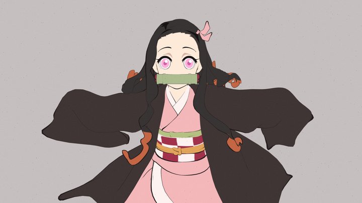 Nezuko Demon Slayer, 3D models download