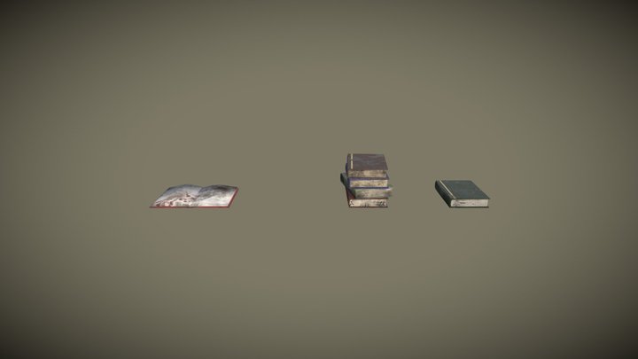 Books 3D Model