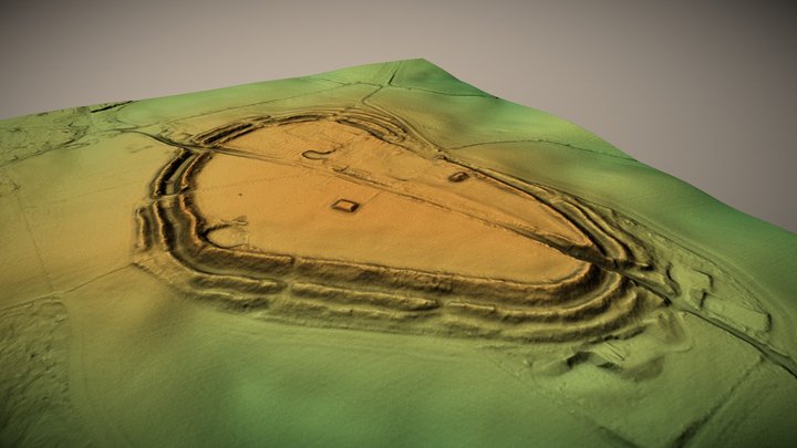 Chisbury Camp, Wiltshire (UK) – Free 3D Model STL