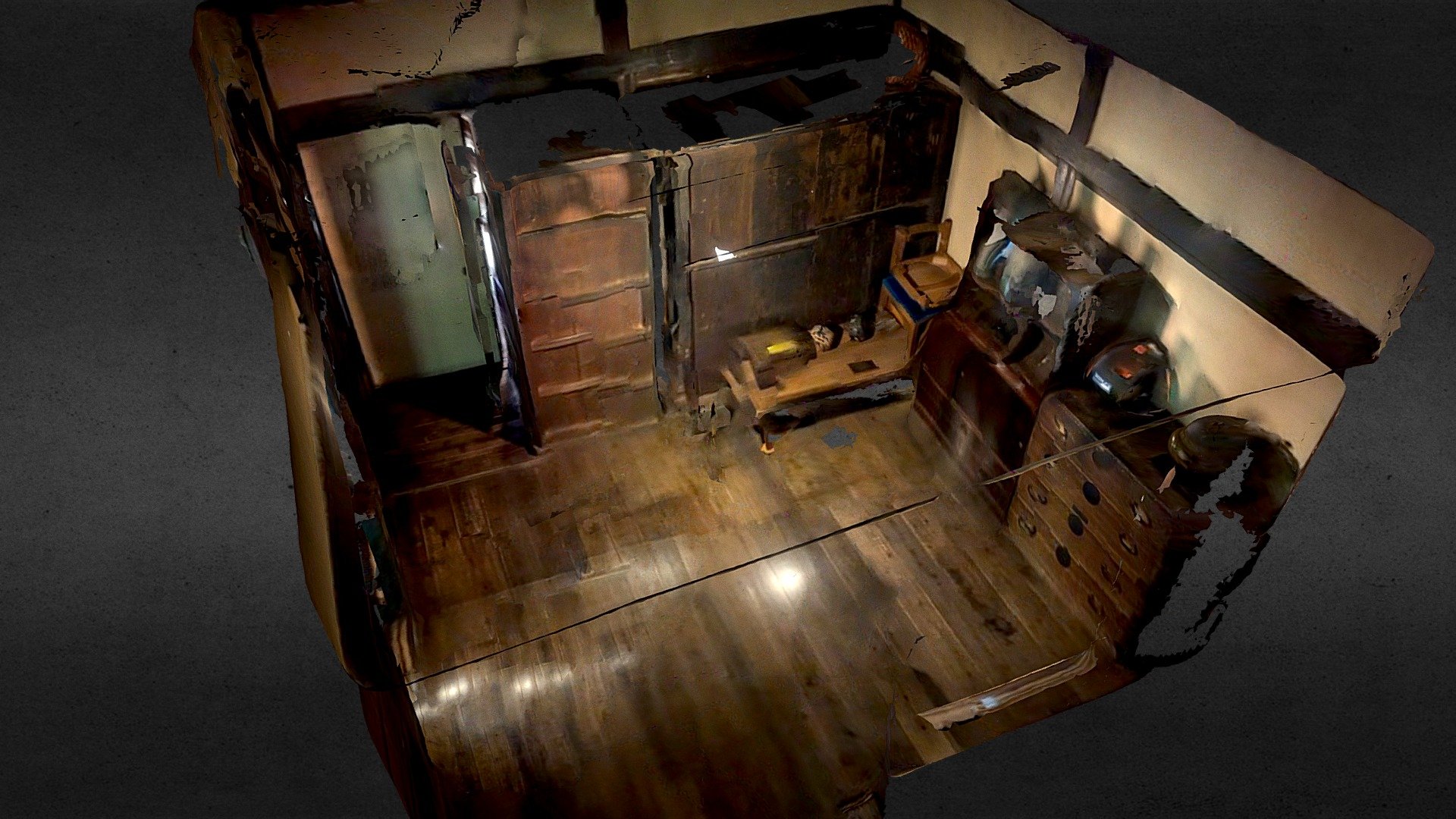 Buddhist altar room in an old house
